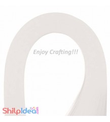 Quilling Paper Strips - Half White - 3mm